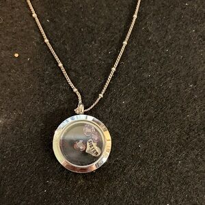 Origami Owl Silver Locket Necklace